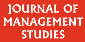 Logo of the Journal of Management Studies (white title on red background)rgrund)