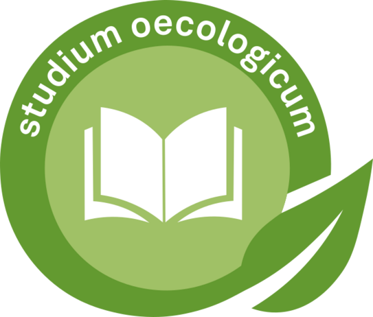 Logo studium oecologicum Visueller Schlüssel des studium oecologicum mit Icon eines aufgeschlagenen Buches.