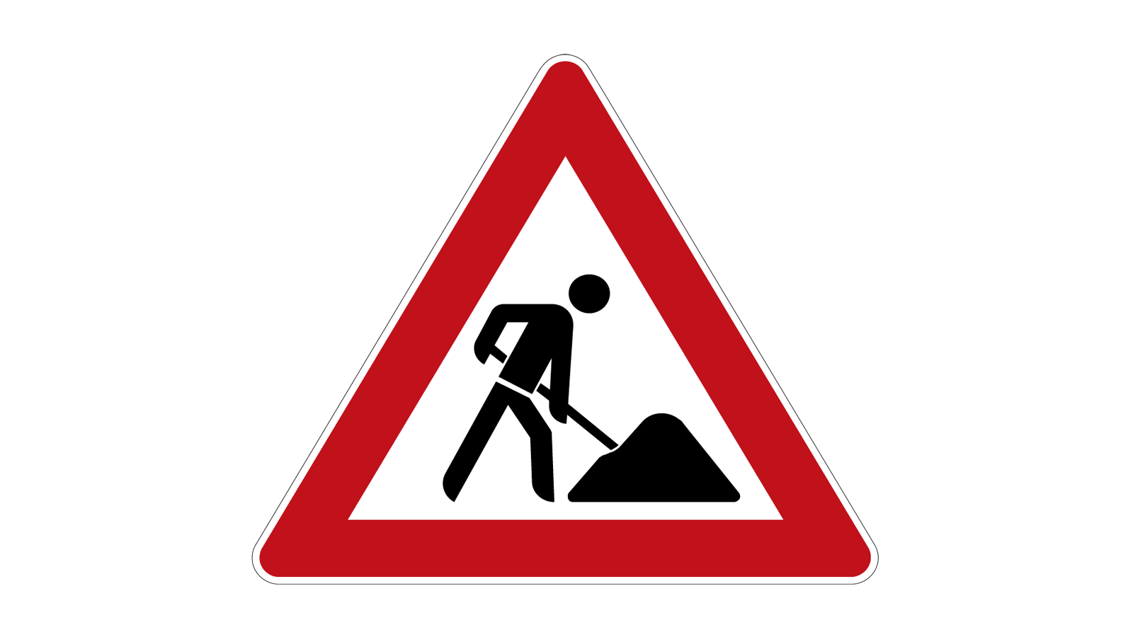 Symbol STVO Sign 123 Construction site